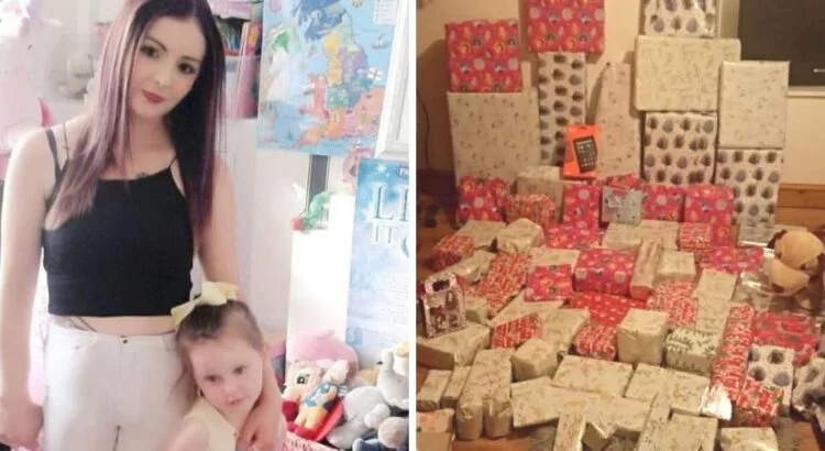 Mama parodė milžinišką dovanų krūvą savo dukrai Kalėdų proga, tačiau jos geri norai internete buvo pasitikti didele kritika