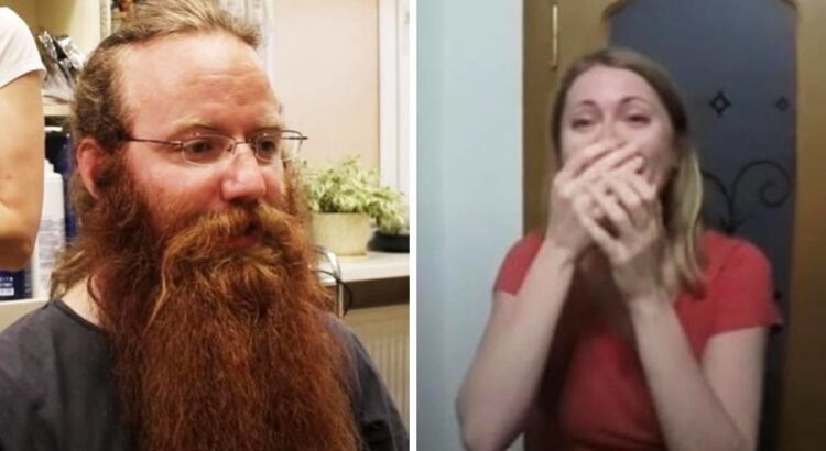 Vyras nustebino savo žmoną ekstremaliais pokyčiais - jis nusiskuto 2.5 metų augintą barzdą bei plaukus ir atrodė kaip naujas žmogus