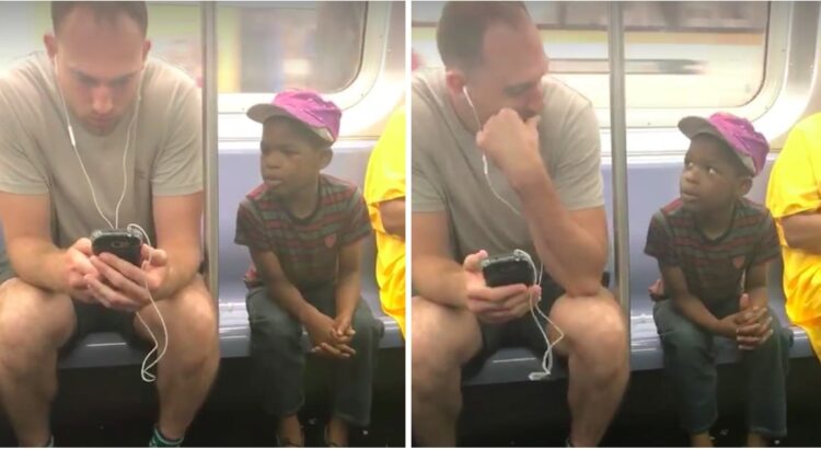 Vyras pamatė, kaip į jo telefoną spokso vaikas, sėdėjęs šalia traukinyje. Vyrukas pasielgė labai netikėtai net nežinodamas, kad jį kažkas filmuoja