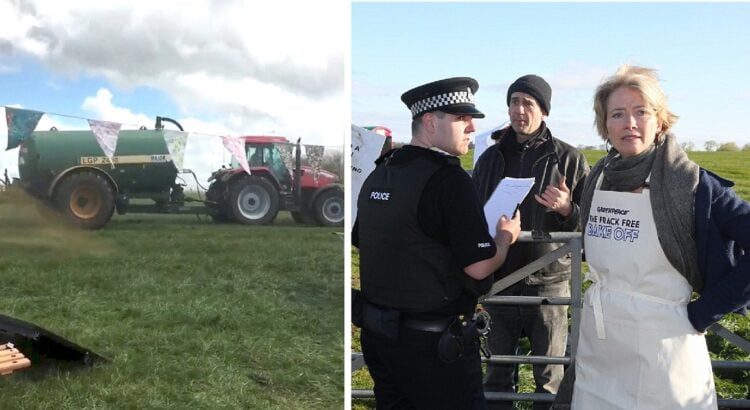 Aktyvistai įsibrovė į ūkininko žemę protesto akcijai ir nepaklausė vyro reikalavimo išsinešdinti. Tada ūkininkas jiems pateikė didelį, “kvepiantį” siurprizą 