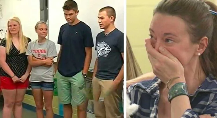 Mokyklos direktorė nežinojo, kodėl moksleiviai pakvietė ją pasikalbėti. Tačiau vos tik jie pradėjo kalbėti, moteris apsipylė ašaromis