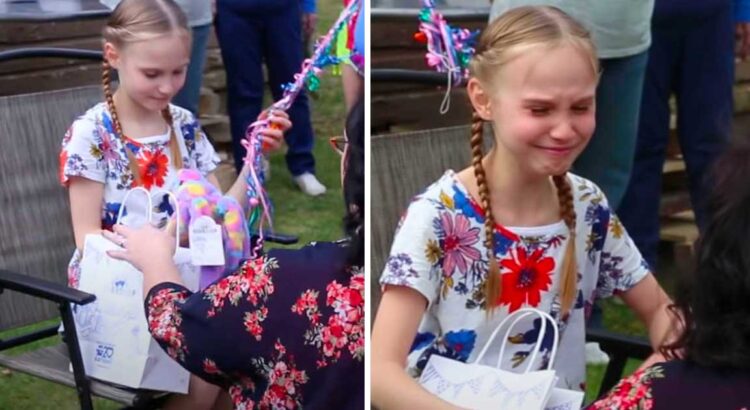 Mergaitė linksmai šventė savo gimtadienį, tačiau vienu metu iš pamotės gavo dovaną, kurią pamačiusi negalėjo sulaikyti ašarų