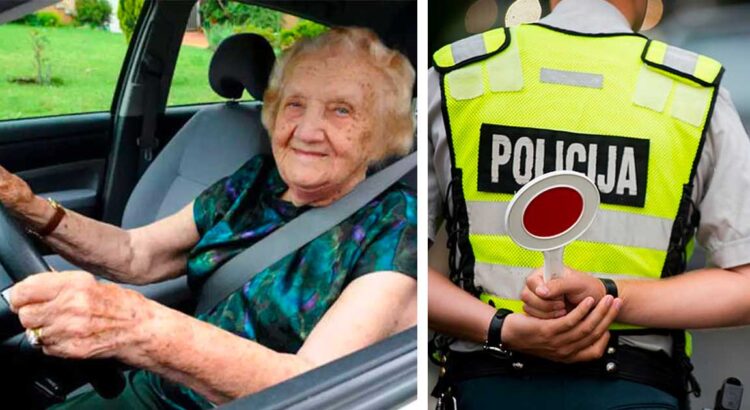 Policija sustabdė greitį viršijusią senutę, tačiau jos pasiaiškinimas pareigūnus išvertė iš koto