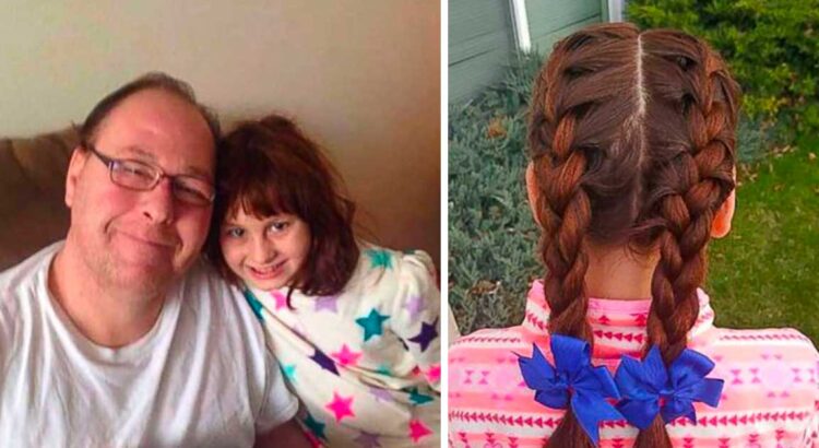 Po mamos mirties mergaitė į mokyklą vaikščiojo susivėlusiais plaukais. Tačiau vieną dieną ji grįžo namo su nuostabia šukuosena, o jos tėtis sužinojo jautrią tiesą